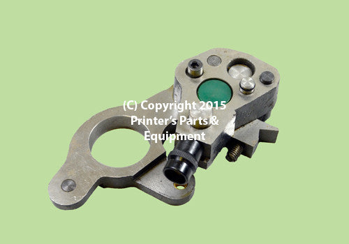 Dampening Bearing Support Heidelberg GTO 46/52 O.S. Lower/Green (42.030.004)