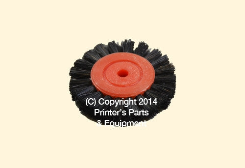 Feeder Brush Wheel 60mm x 6mm pin Hard_Printers_Parts_&_Equipment_USA