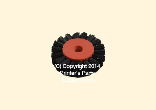 Feeder Brush Wheel 45mm x 8mm pin Hard_Printers_Parts_&_Equipment_USA