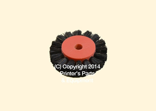 Feeder Brush Wheel 45mm x 6mm pin Hard
