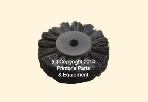 Feeder Brush Wheel 60mm x 8mm pin Hard Wider Brush_Printers_Parts_&_Equipment_USA