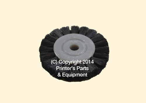 Feeder Brush Wheel 60mm x 6mm pin_Printers_Parts_&_Equipment_USA