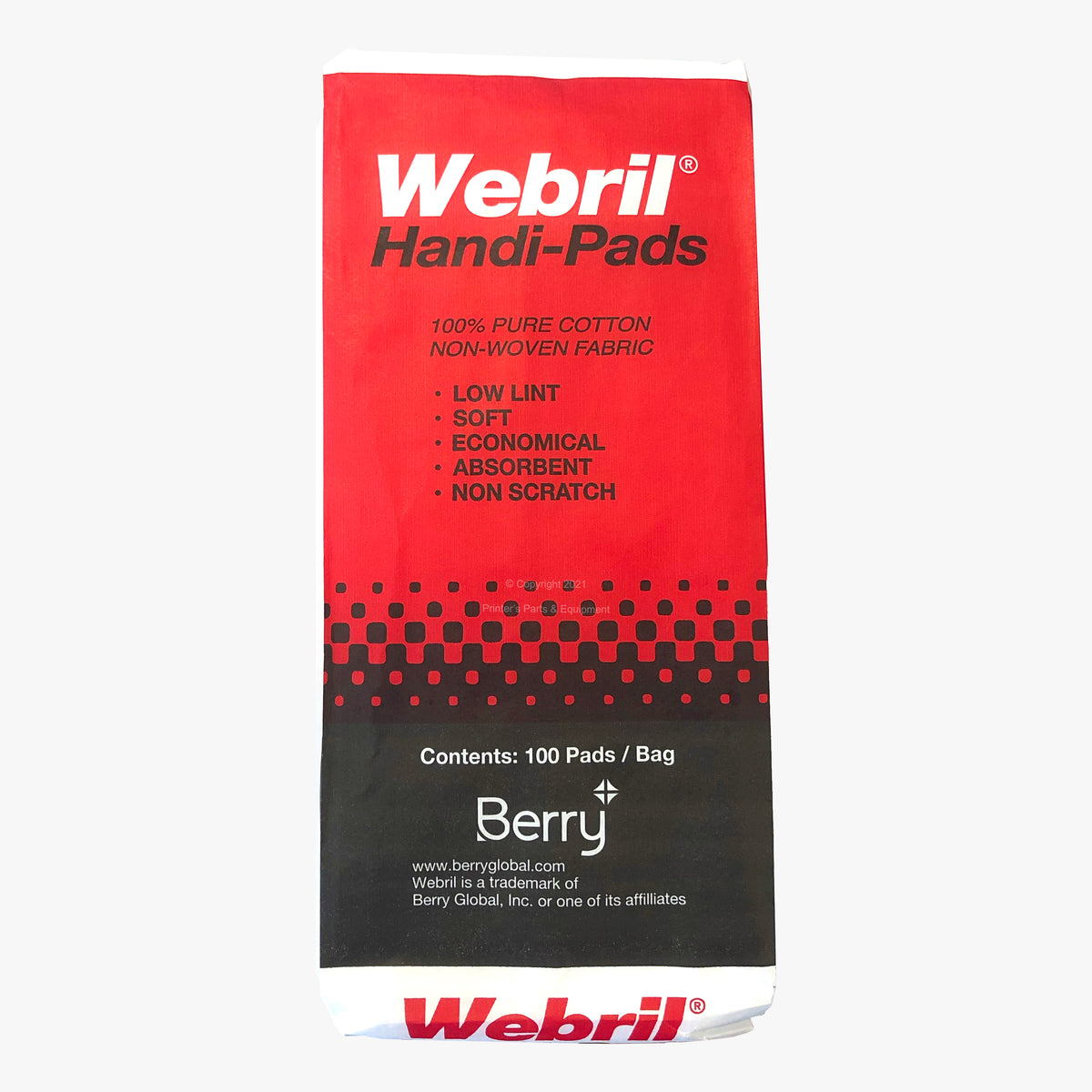 Webril Handi Pads 4"x 4" pack of 100 Wipes