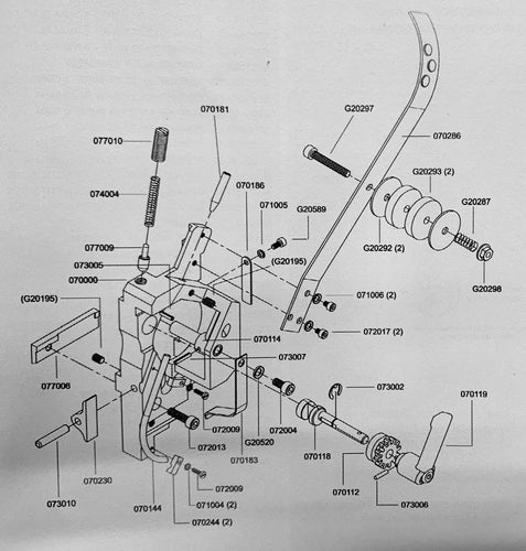 Mounting Strap for DB75, V, VS Stitcher 077006B_Printers_Parts_&_Equipment_USA