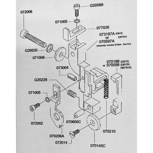 Screw M4x0.7x12 for DB75 Stitcher 072003_Printers_Parts_&_Equipment_USA