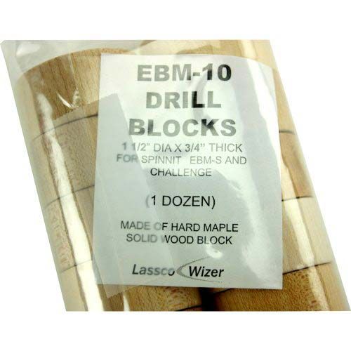 Drill Blocks for Challenge 1.5" x 3/4" Round QTY 12