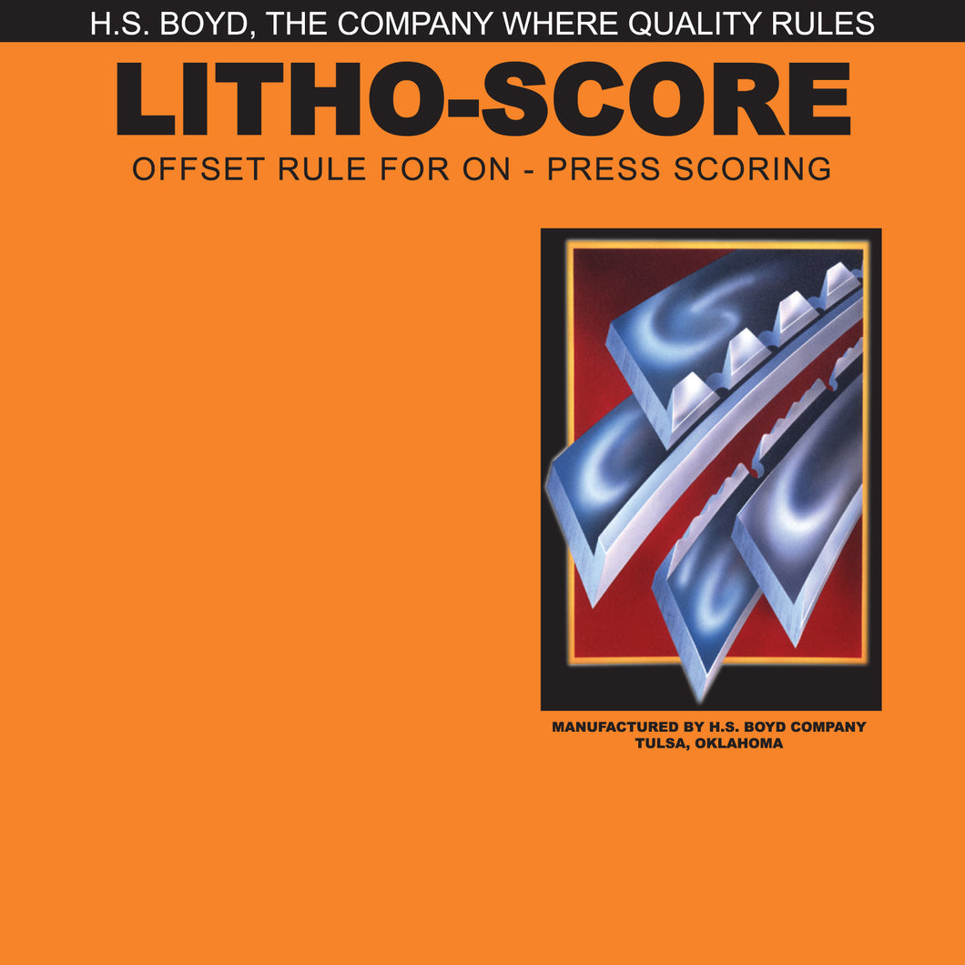 HS Boyd Litho-Score For Card Side Series Rules_Printers_Parts_&_Equipment_USA