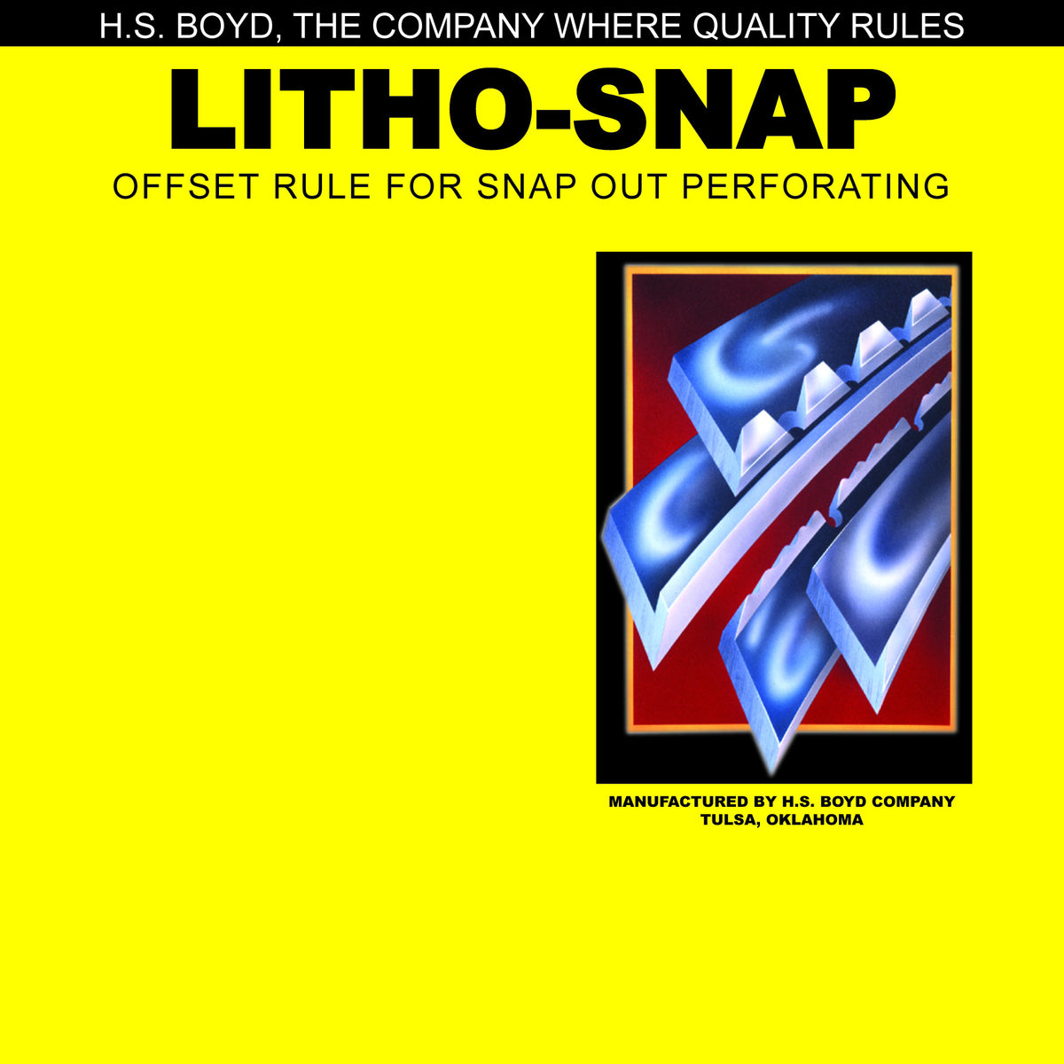 HS Boyd Litho-Snap 10-foot roll For Side Series Rules