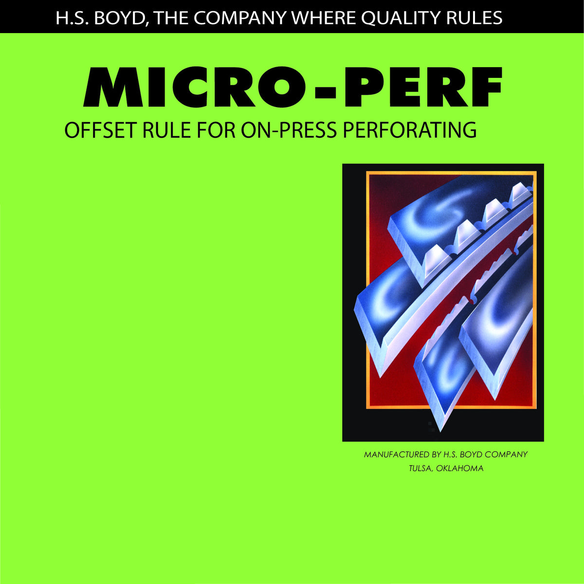 HS Boyd Micro-Perf C/S Center Series Rules