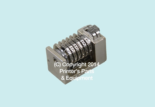 Numbering Machine Leibinger Model13 6 Digits Backward Gothic_Printers_Parts_&_Equipment_USA
