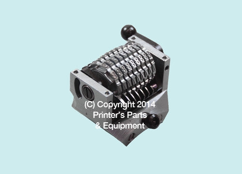 Numbering Machine 17in ATF/Davidson 9 Digits Convex Backward