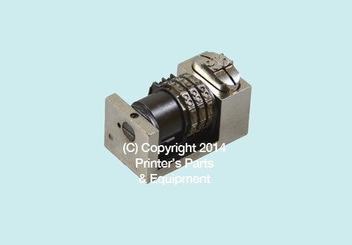 Numbering Machine 5/32 3 Digits Backward Solid Wheels with No._Printers_Parts_&_Equipment_USA