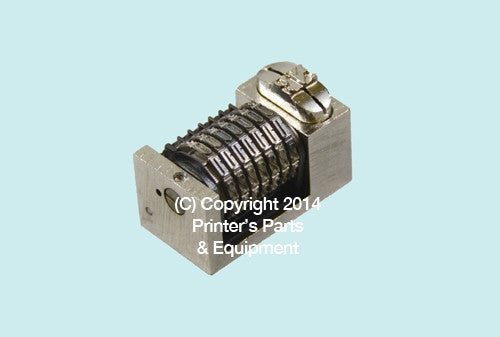 Numbering Machine 5/32 7 Digits Forward Solid Wheels with No._Printers_Parts_&_Equipment_USA