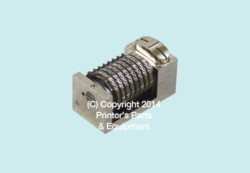 Numbering Machine 5/32 8 Digits Backward Solid Wheels with (–)_Printers_Parts_&_Equipment_USA