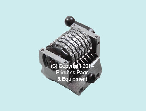 Numbering Machine Persian/Arabic GTO 7 Digits Convex Backward_Printers_Parts_&_Equipment_USA