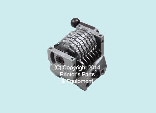 Numbering Machine 22.2633in Shinohara/Fuji 7 Digits CB with Spring_Printers_Parts_&_Equipment_USA