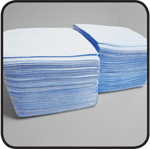 Nubtex Finesse Wipe Folded 1/4" (12 x13 Wipes ) (50 Wipes per bag) (20 per case) 1000 Wipes 560170