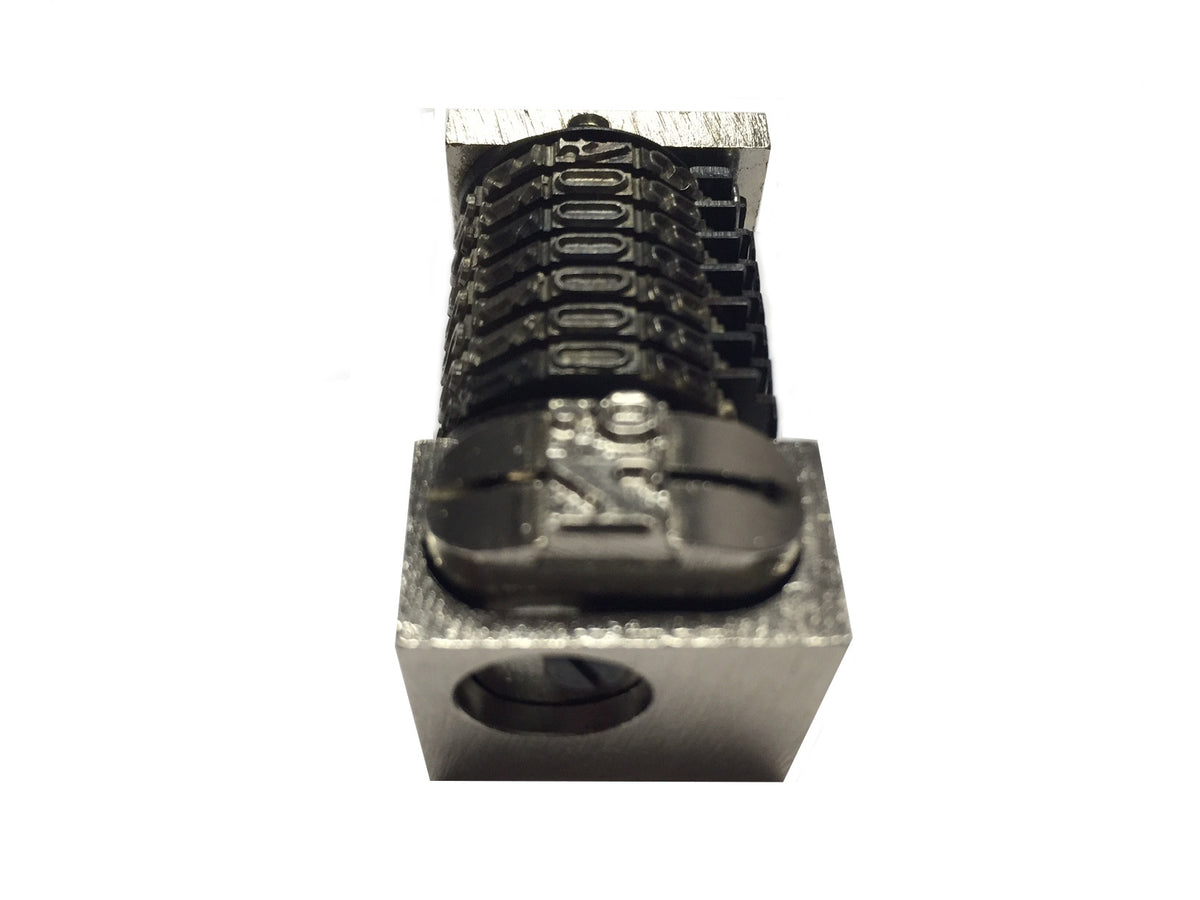 Numbering Machine 5/32 7 Digits Forward Solid Wheels with No._Printers_Parts_&_Equipment_USA