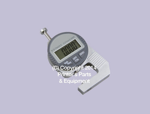 Digital Thickness Gauge mm / inches Mini Silver MDTG