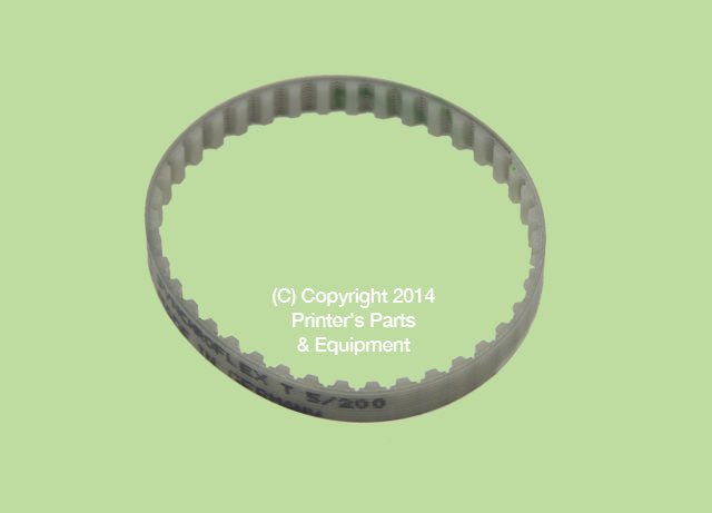 Timing Belt for Heidelberg GTO52 (Suction Drum Unit) (T5-280-8mm) (00.580.1226)_Printers_Parts_&_Equipment_USA