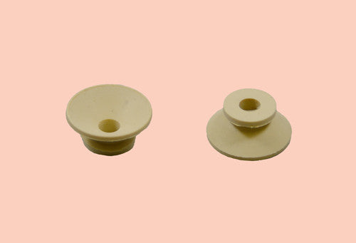 Rubber Suckers #123 1″ Cup With Flange Soft TAN Qty 12_Printers_Parts_&_Equipment_USA