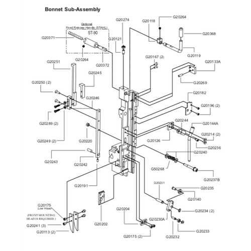 Stitcher By Bostitch Replacement Parts G20250_Printers_Parts_&_Equipment_USA