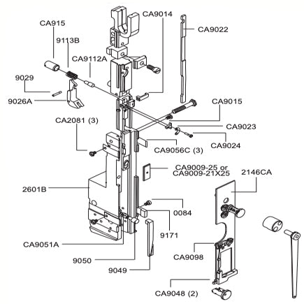 Bender Bar Latch CA9014_Printers_Parts_&_Equipment_USA
