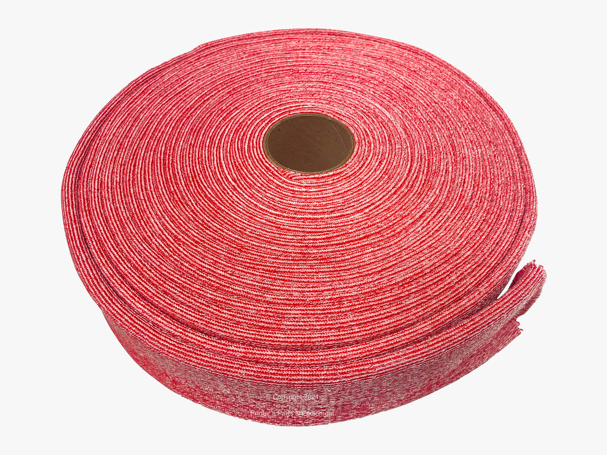 Red 1 Roller Form / Ductor Dampener Cover Roll Size 75 (1.4" to 1.8") (10.9 yards)