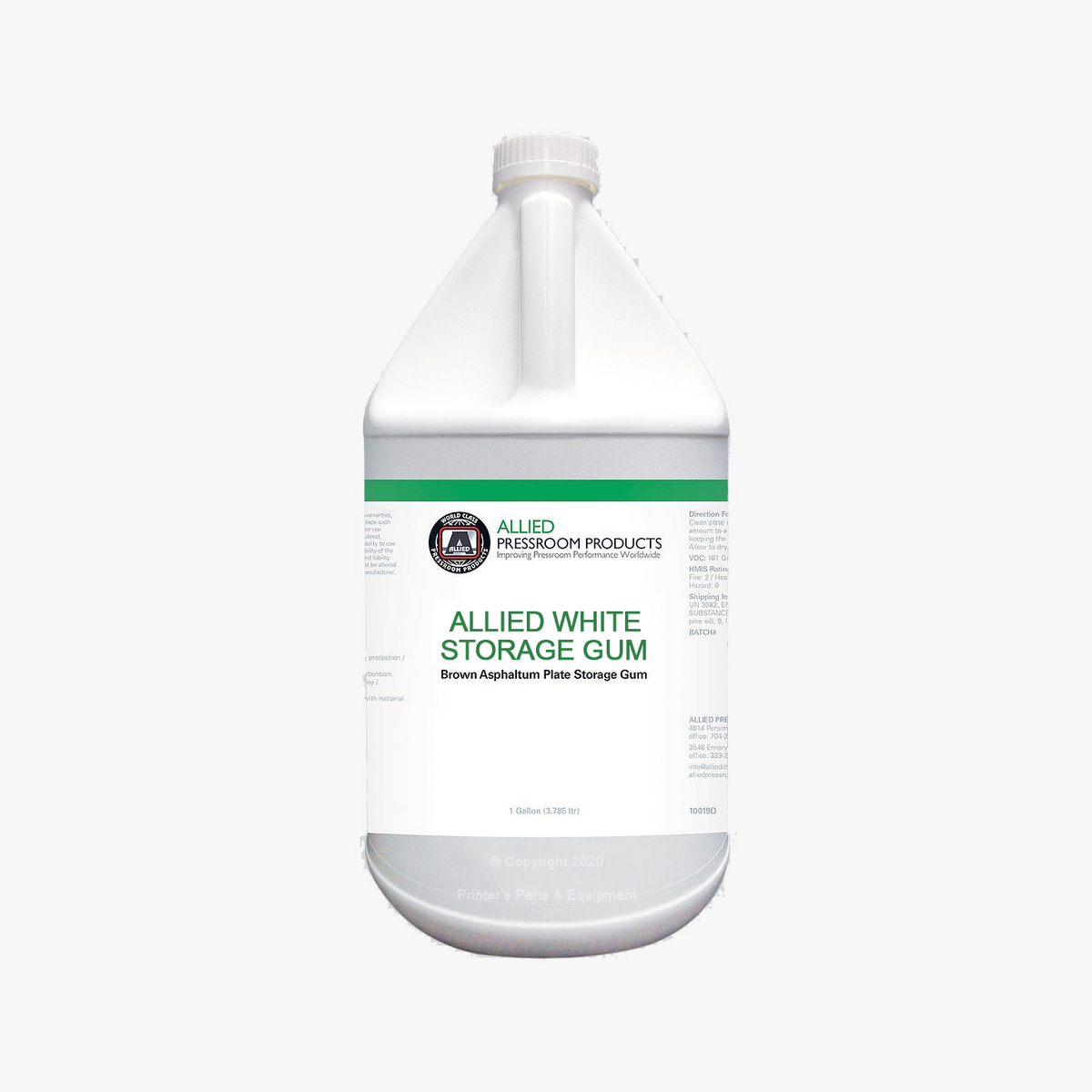Allied White Storage Gum 10207D | 10659D_Printers_Parts_&_Equipment_USA