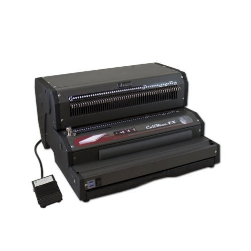 Akiles CoilMac-EX Plus 4:1 Oval Hole Electric Coil Binding Machine w/ Electric Inserter