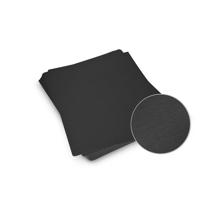 Black Leatherette Paper Covers with Rounded Corners