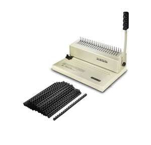 Binding Machine Model C-12M Free Box of 100 PCS 5/16 Comb Binding Spines Binding Machine Model C-12M Free Box of 100 PCS 5/16 Comb Binding Spines