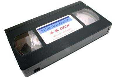 VHS Video Tape AB Dick P-1714 / VHS-1_Printers_Parts_&_Equipment_USA