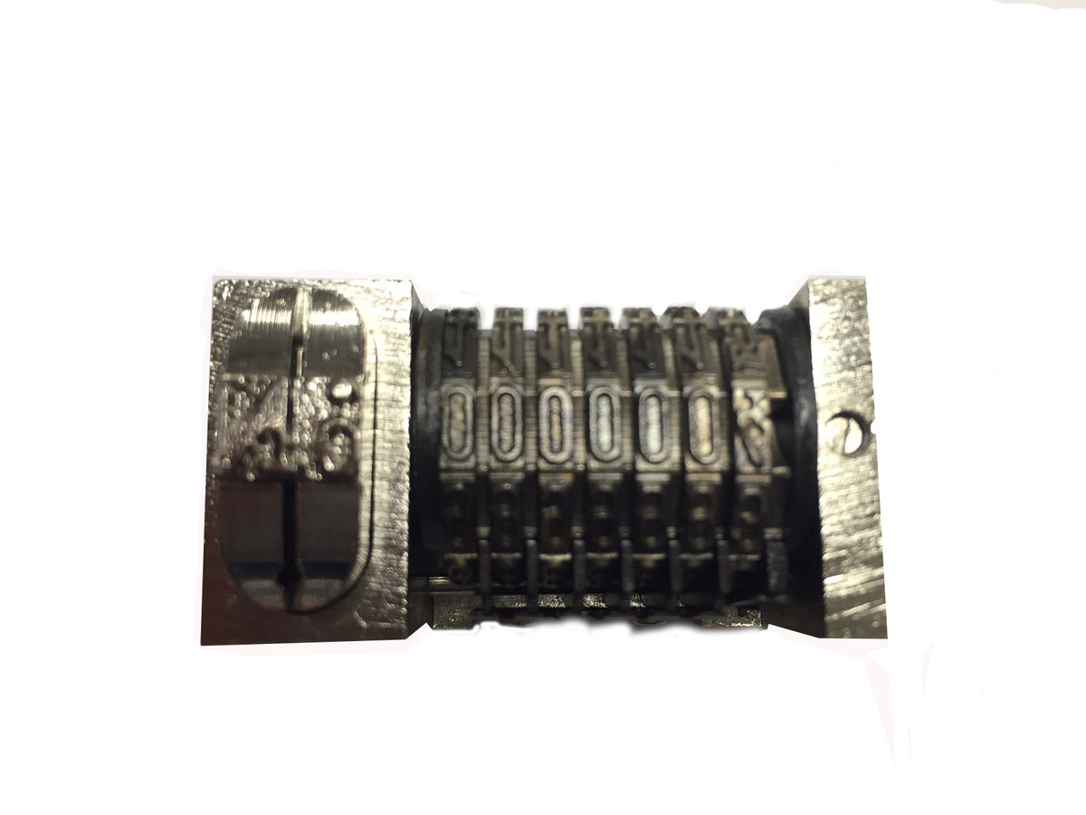 Numbering Machine 5/32 7 Digits Forward Solid Wheels with No._Printers_Parts_&_Equipment_USA