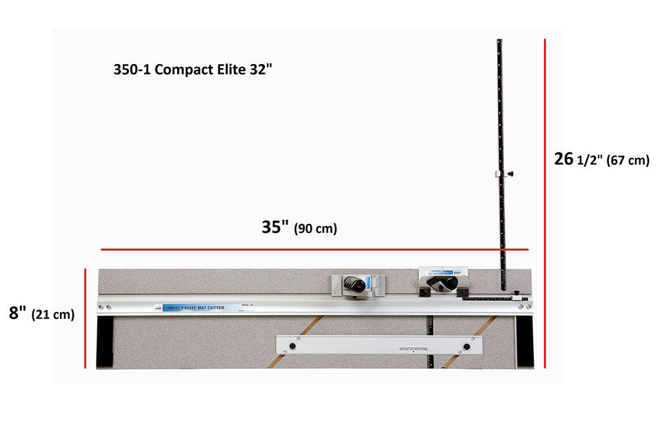 Logan Compact Elite 32" Board Mounted Mat Cutters 350-1