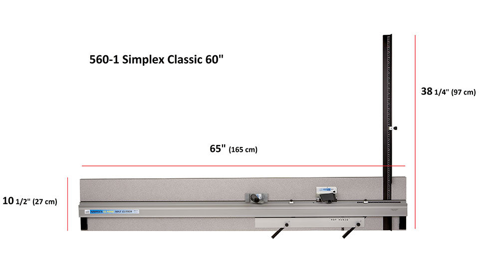 Logan Simplex Classic 60" Board Mounted Mat Cutters 560-1