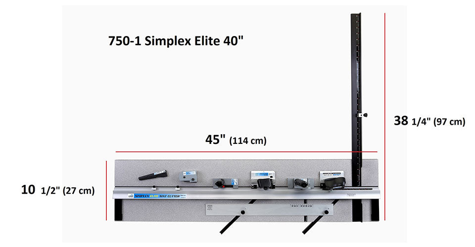 Logan Simplex Elite 40" Board Mounted Mat Cutters 750-1_Printers_Parts_&_Equipment_USA