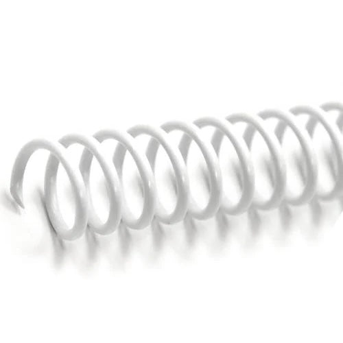 Plastic Spiral Coil Binding Supplies 12" White 10mm (3/8") 68 Sheets