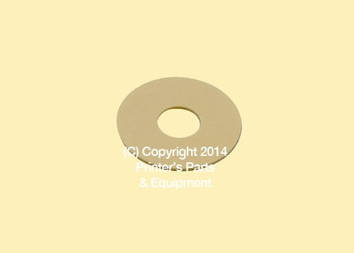 Flat Rubber Disc 1 3/4 X 5/8 X 1mm – 44.5 x 15.9 x 1mm Qty 50_Printers_Parts_&_Equipment_USA