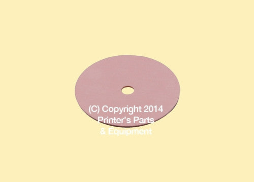 Flat Rubber Disc 11/16 x 1/8 x 1/32 -17.5 x 3.2 x 0.8mm Qty 50