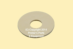 Flat Rubber Disc 1 1/2 x 1/2 x 1/16 – 38.1 x 12.7 x 1.6mm Qty 50_Printers_Parts_&_Equipment_USA