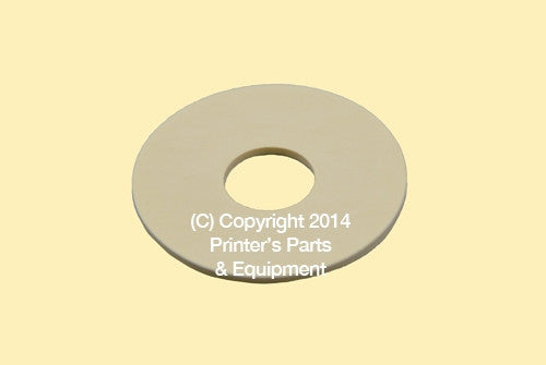 Flat Rubber Disc Brausse 1 1/2 x 1/4 x 1/16 Qty 50