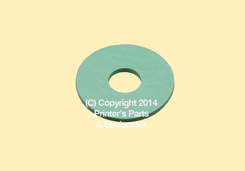 Flat Rubber Disc 1 1/2 x 1/2 x 2mm – 38.1 x 12.7 x 2mm Qty 50_Printers_Parts_&_Equipment_USA