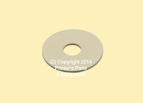 Flat Rubber Disc 1 1/2 x 3/8 x 1/16 – 38.1 x 9.5 x 1.6mm Qty 50