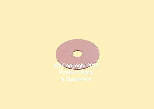 Flat Rubber Disc Miehle 1 1/2 x 3/8 x 1/32 Qty 50