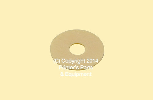 Flat Rubber Disc 1 1/2 x 3/8 x 1mm – 38.1 x 9.5 x 1mm Qty 50_Printers_Parts_&_Equipment_USA