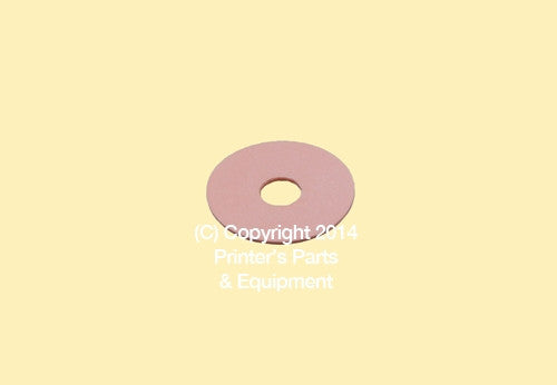 Flat Rubber Disc Shinohara 1 1/2 x 7/16 x 1/32 or 1 mm Qty 50