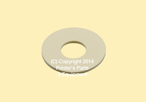 Flat Rubber Disc Heidelberg ZM.008420 1 1/2 x 9/16 x 1/16 38.1 x 14.3 x 1.6mm Qty 50_Printers_Parts_&_Equipment_USA