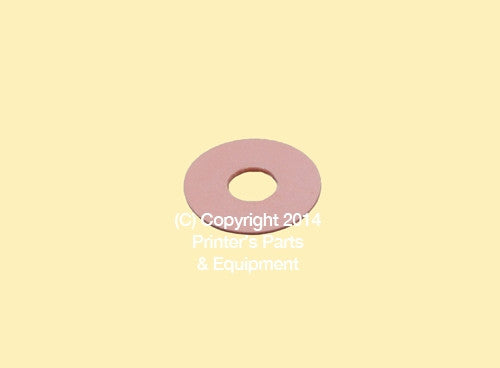Flat Rubber Disc Roland 1 3/4 x 5/8 x 1/32 Qty 50