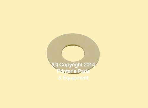Flat Rubber Disc Heidelberg 66.028.406 1 1/4 x 1/2 x 1mm 31.8 x 12.7 x 1mm Qty 50_Printers_Parts_&_Equipment_USA